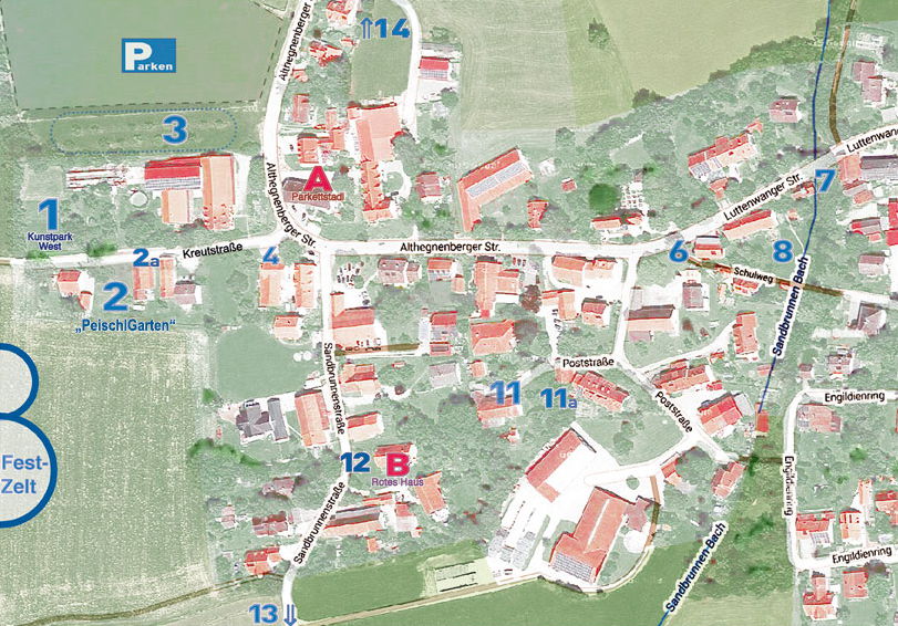 Plan der Standorte in Hörbach